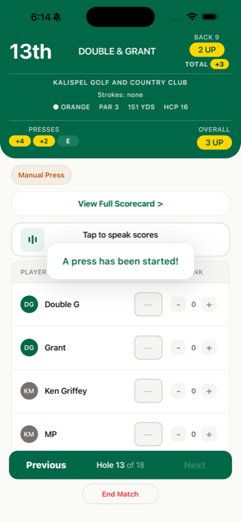 Nassau in the app